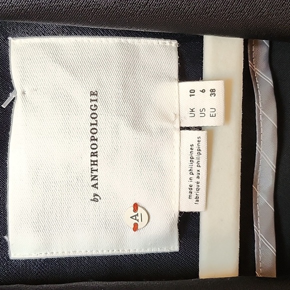 Anthro PreppyCore  Blazer Romper Elegant  Stylish Black Satin  Sleeveless Size 6 - Picture 7 of 16